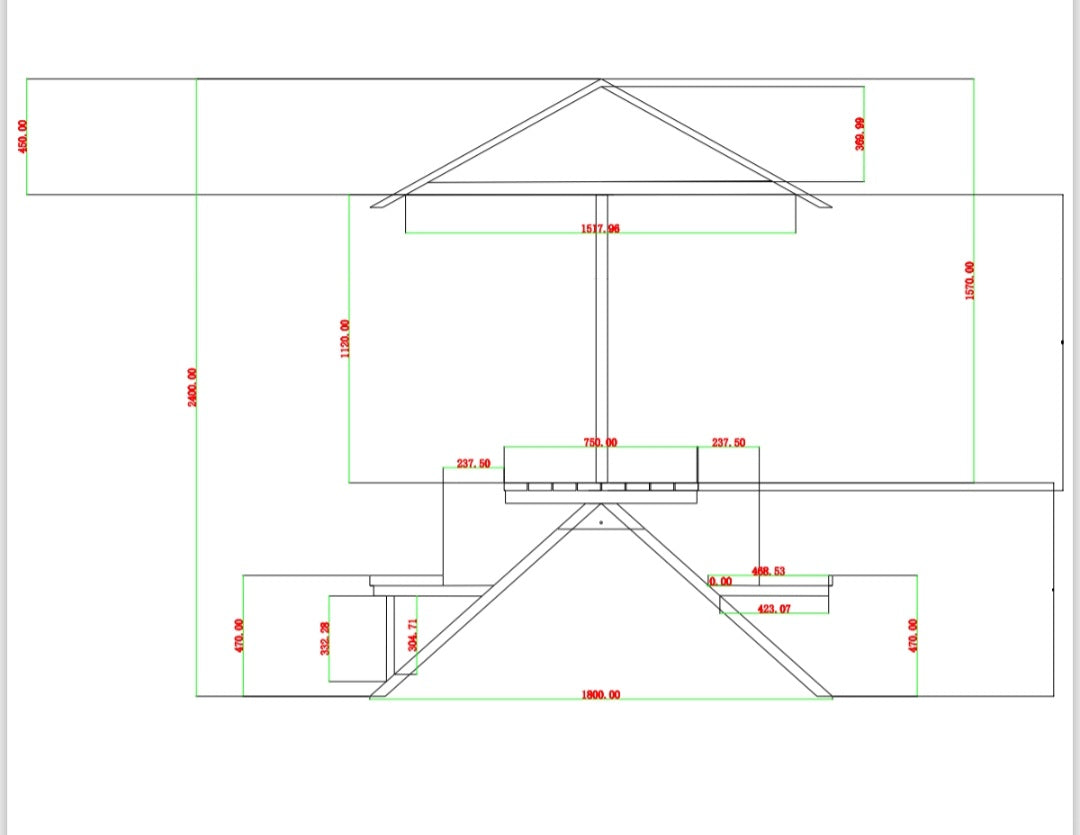 Беседка от метал и дърво
